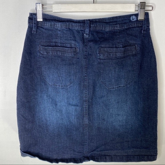 Kensie Jeans Button Front Denim Skirt - Picture 9 of 10